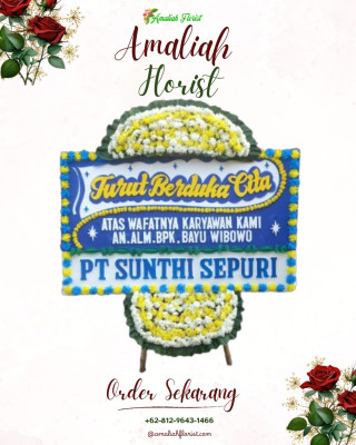 Papan Bunga Duka di Pasar Pagi