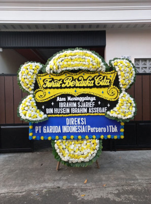 Papan Bunga Duka di Pasar Pagi